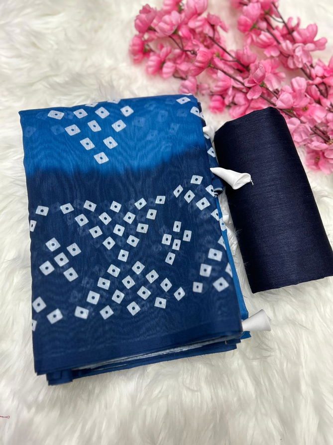 DF 174 Shravya Soft Chanderi Cotton Digital Printed Sarees Wholesalers In Delhi